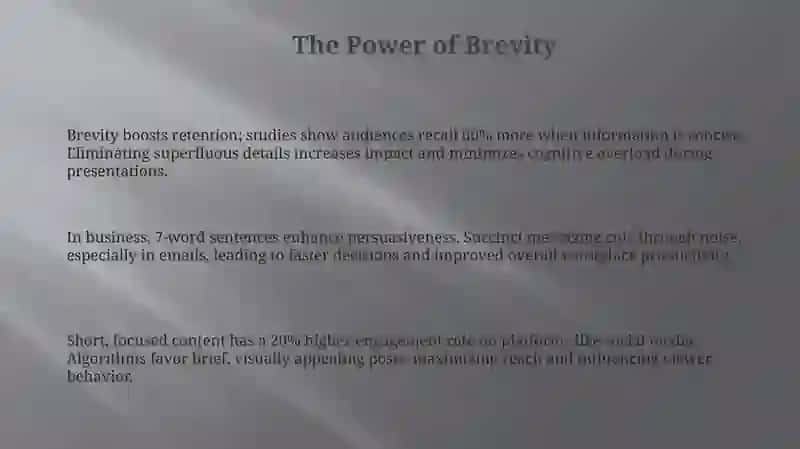 The Power of Brevity 3