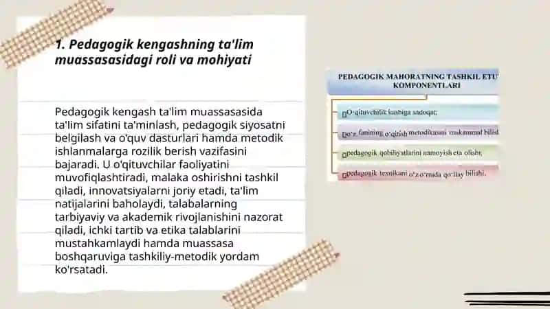 Pedagogik kengash ta'lim muassasasidagi roli va mohiyati 3