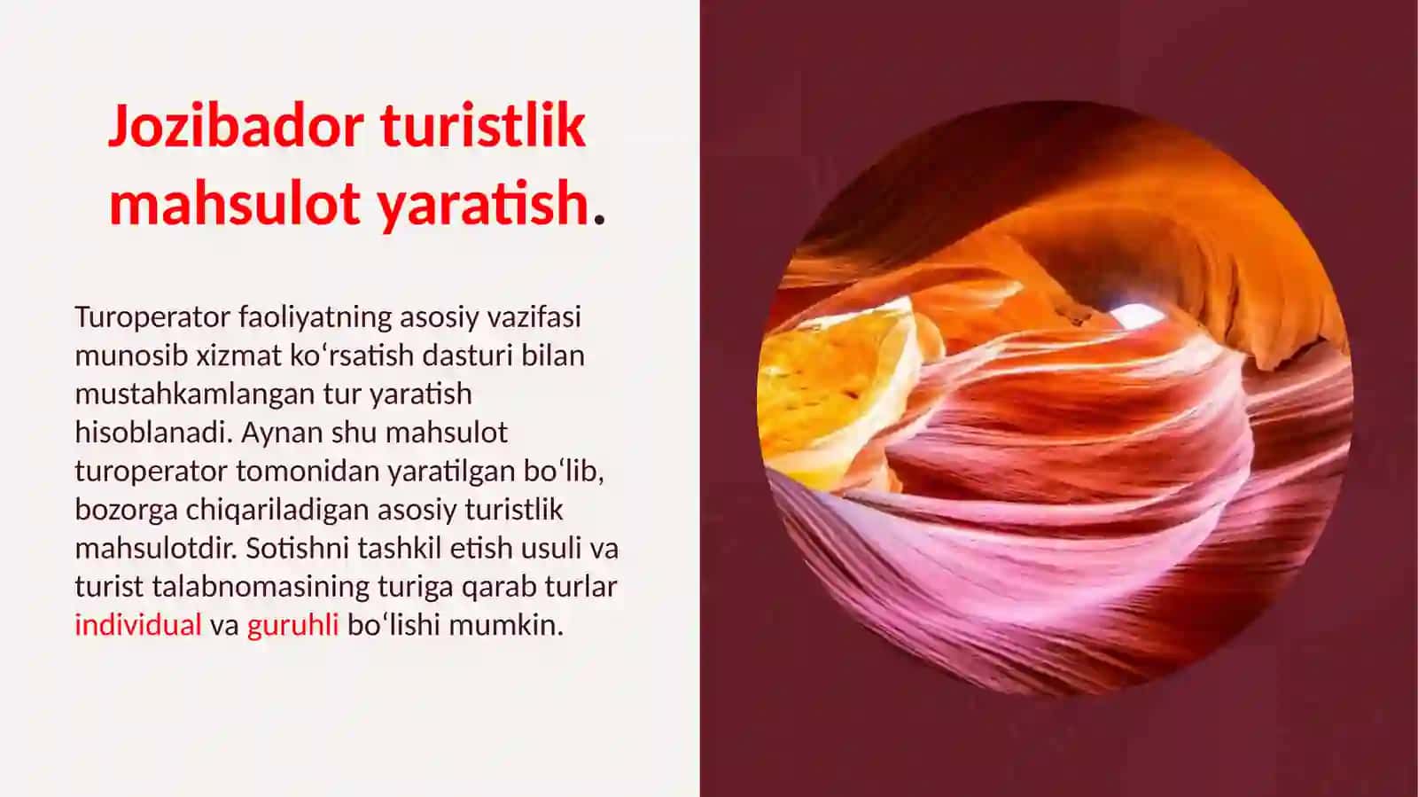 Jozibador turistik mahsulot yaratish 3