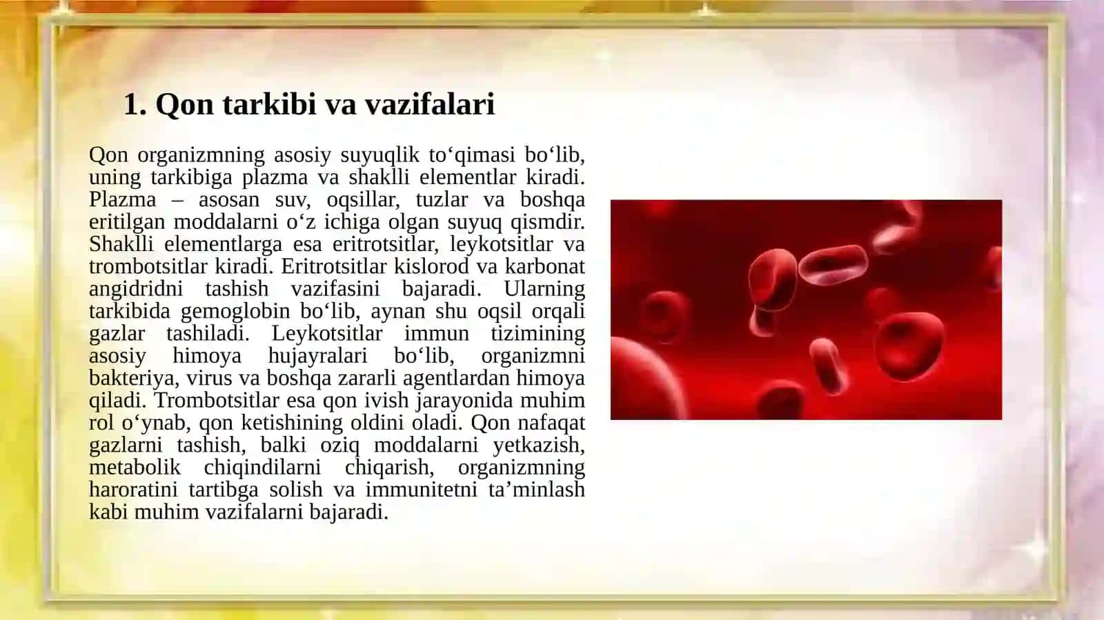 Qon va Immunetetning o‘zaro bog‘liqligi 3