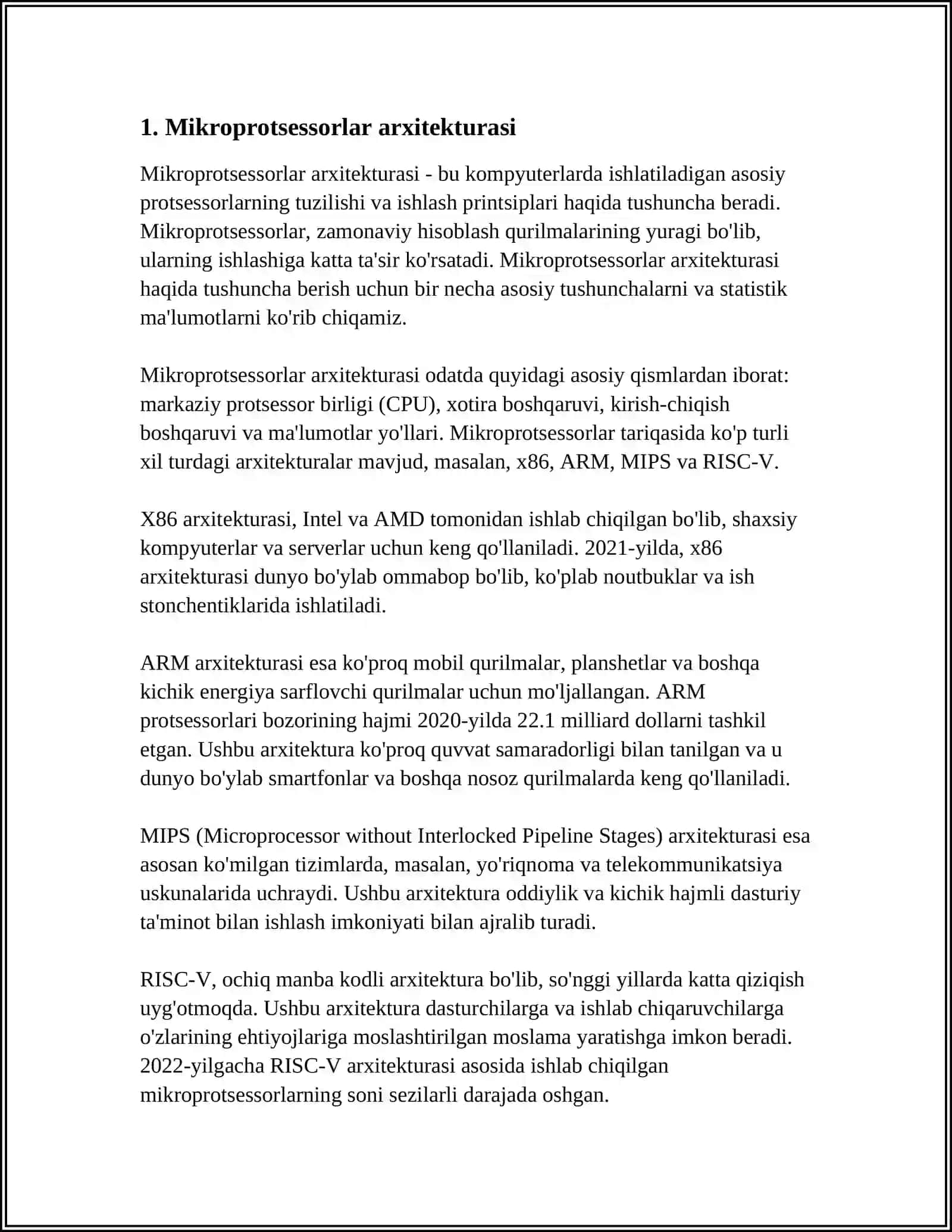 MIKRAPROTSESSORLAR HAQIDA 3