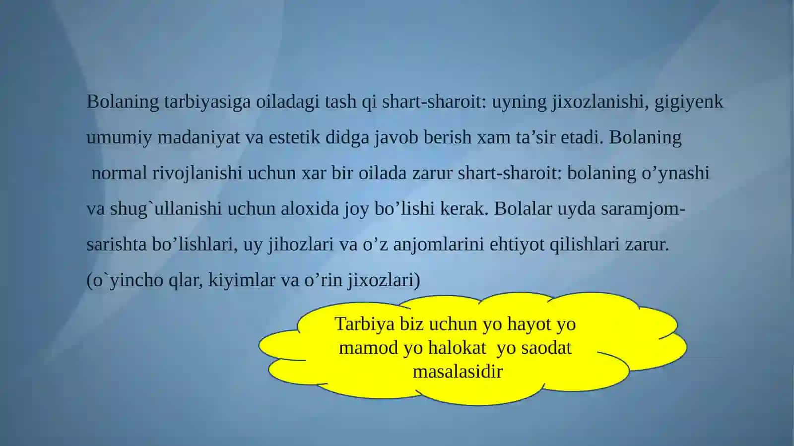 Oiladaota-onaningtarbiyachiliksan‘ati 3