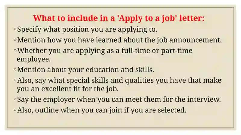Application letter 3