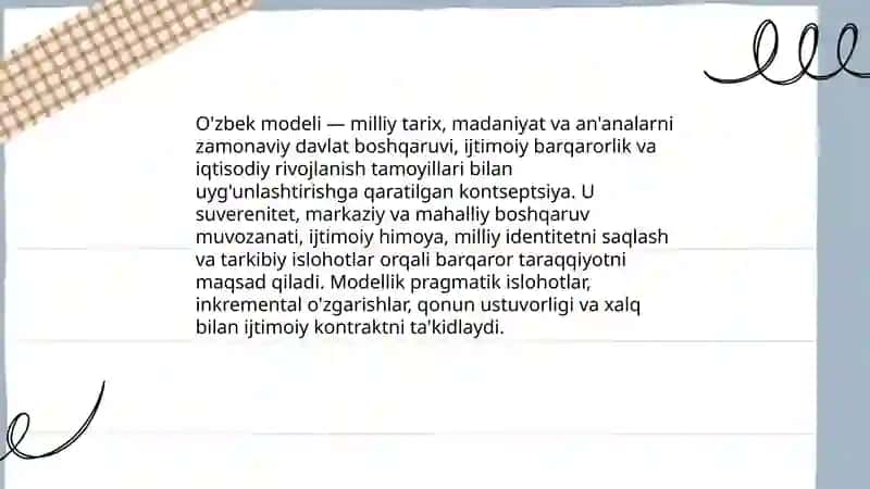 O'zbek modeli 3