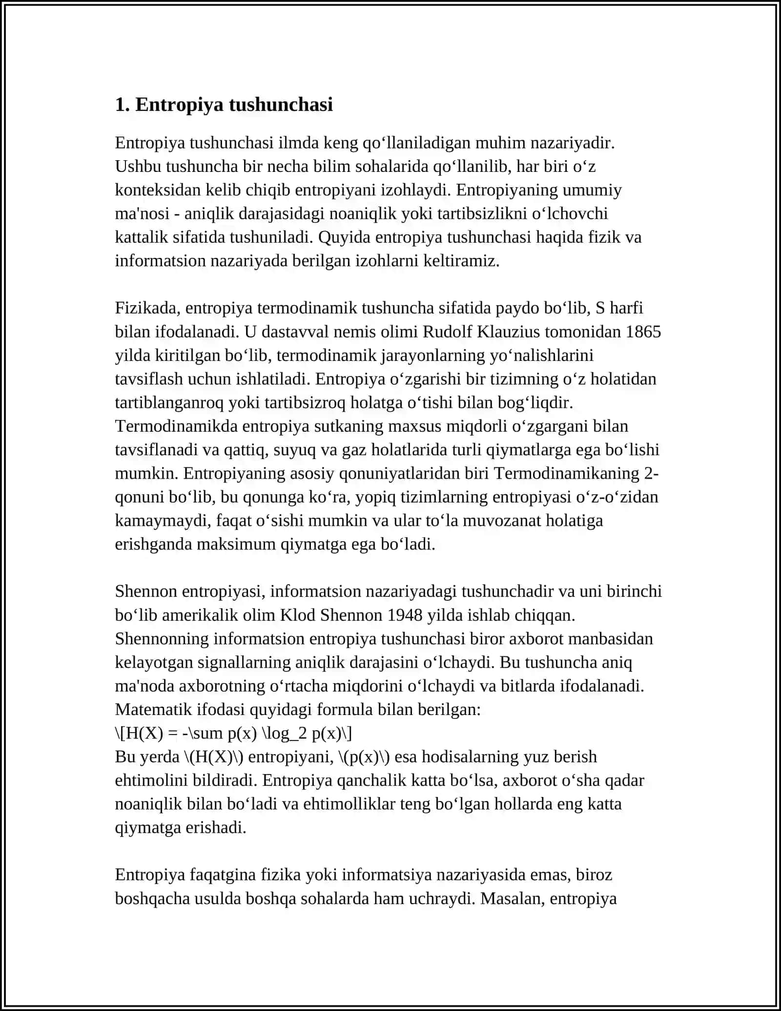 ENTROPIYA VA EKOLOGIYA 3