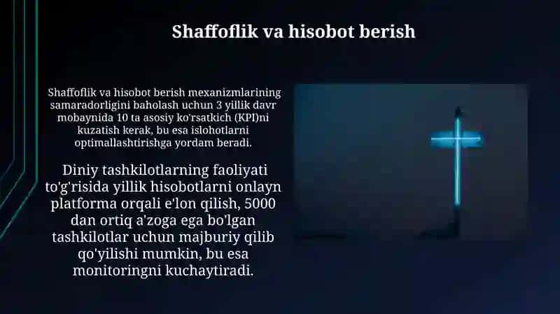Shaffoflik va hisobot berish 3