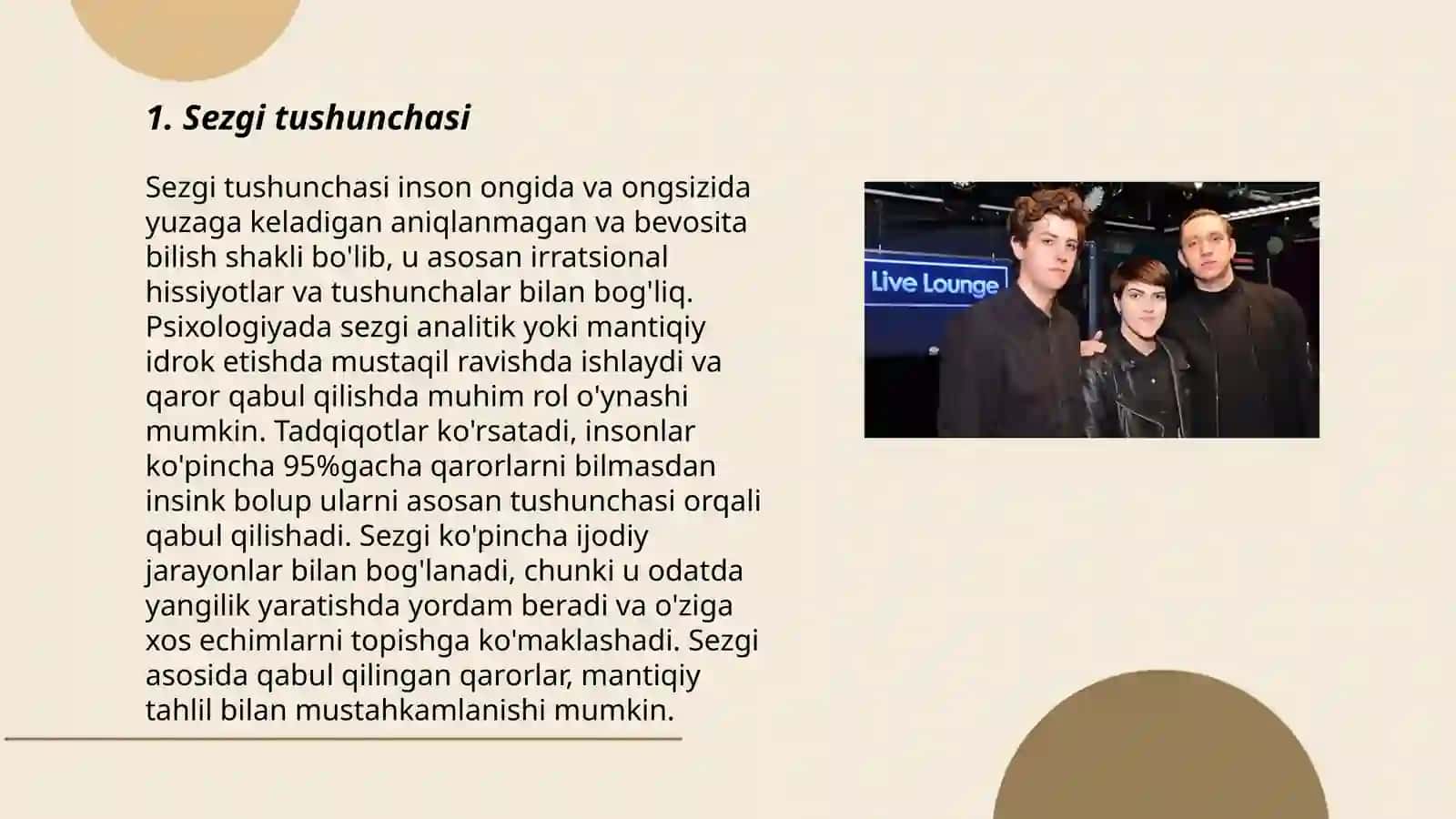 Sezgi va idrok,ularning farqlari.Idrok turlari 3