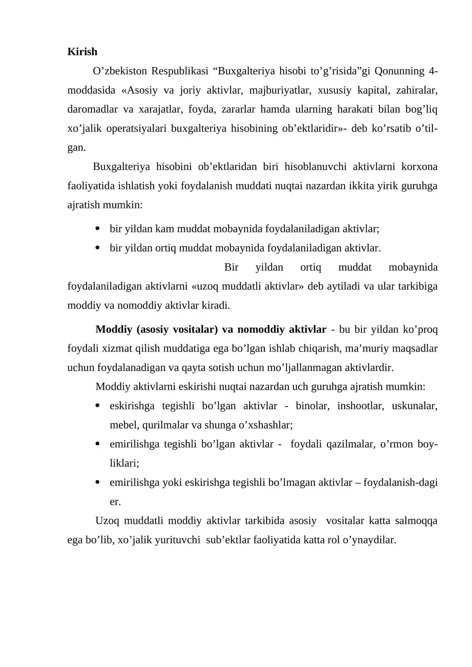 Asosiy vositalarni xo’jalik balansiga 3