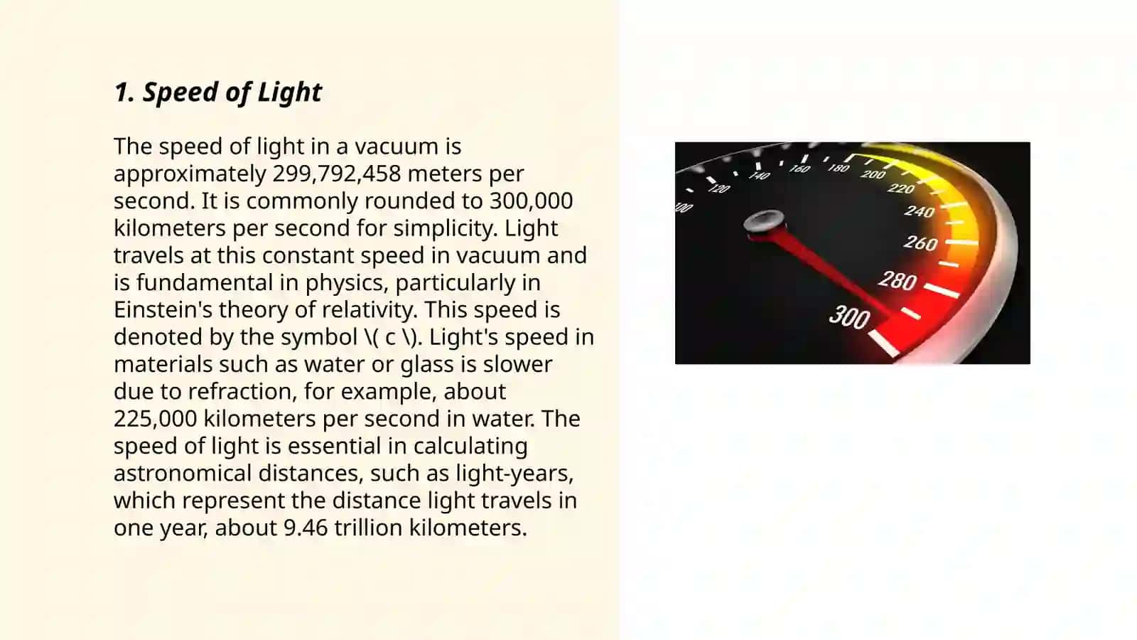 Speed of Light 3