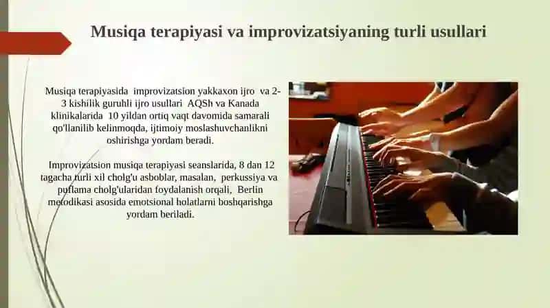 Musiqa Terapiyasida Musiqiy Improvizatsiya 3