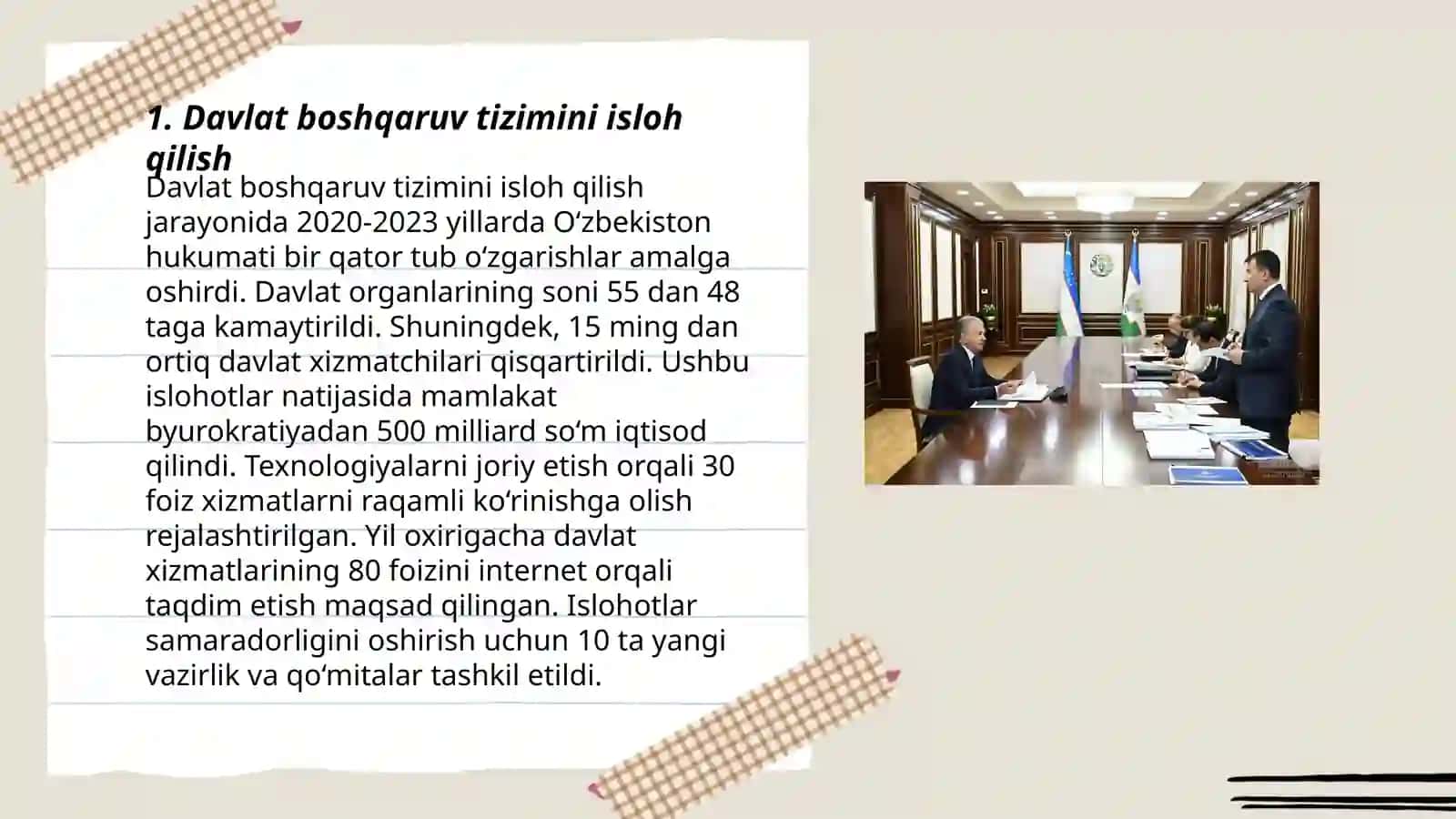 Islohotlarning amaliy ahamiyati 3