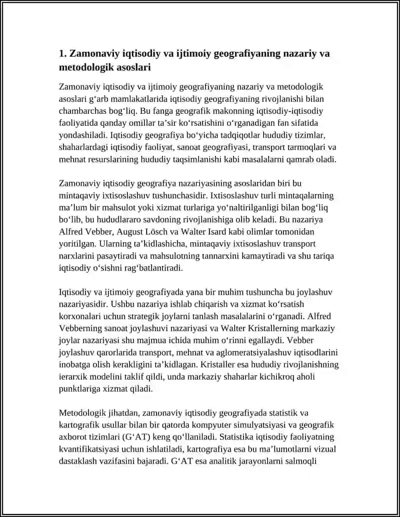 IQTISODIY VA IJTIMOIY GEOGRAFIYANING ZAMONAVIY TUZILISHI 3