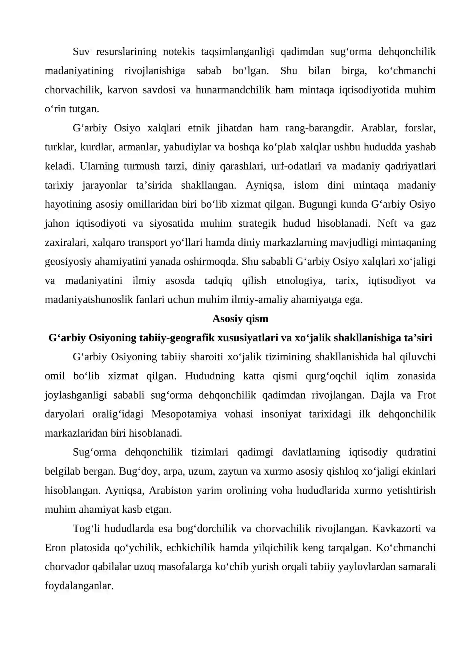G‘arbiy osiyo xalqlari xo‘jaligi va madaniyati 3