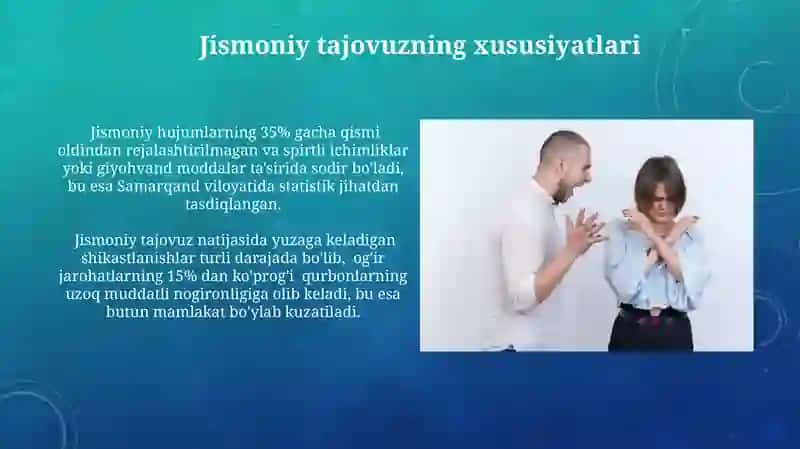 Jismoniy tajovuz 3