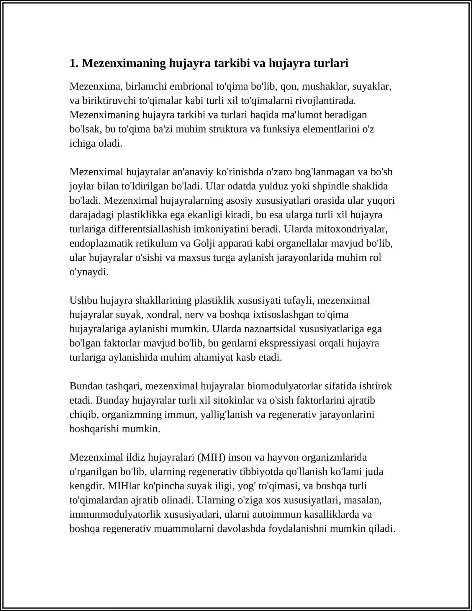 MEZENXIMANING TUZILISHI VA AHAMIYATI 3