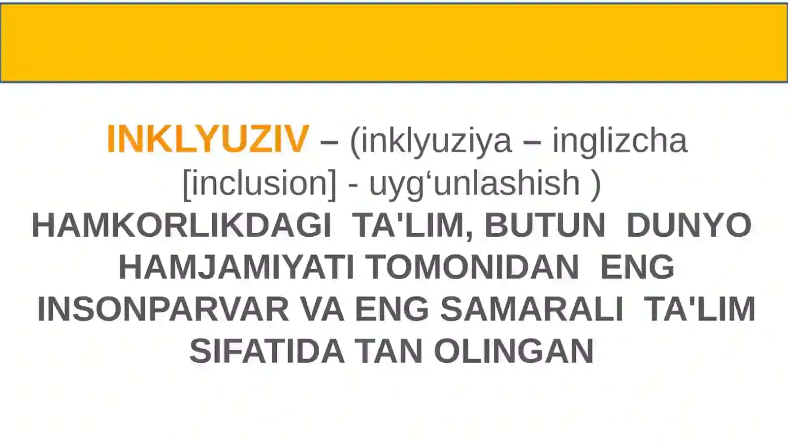 INKLYUZIV TA'LIMNING ZAMONAVIY  TENDENSIYALARI 3