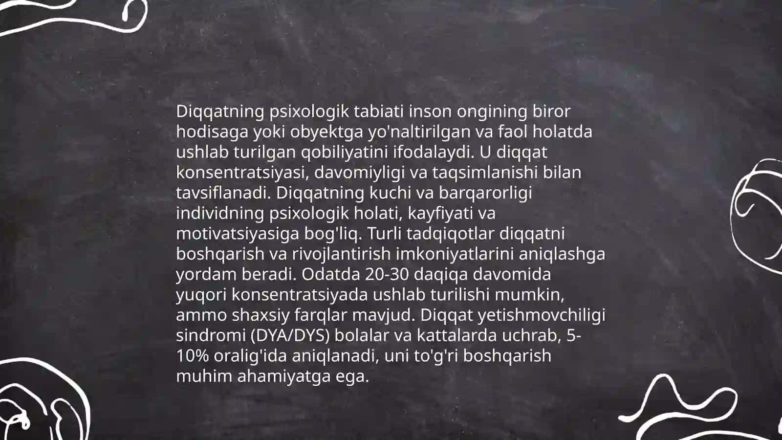 Diqqat haqida tushuncha va uning turlari 3