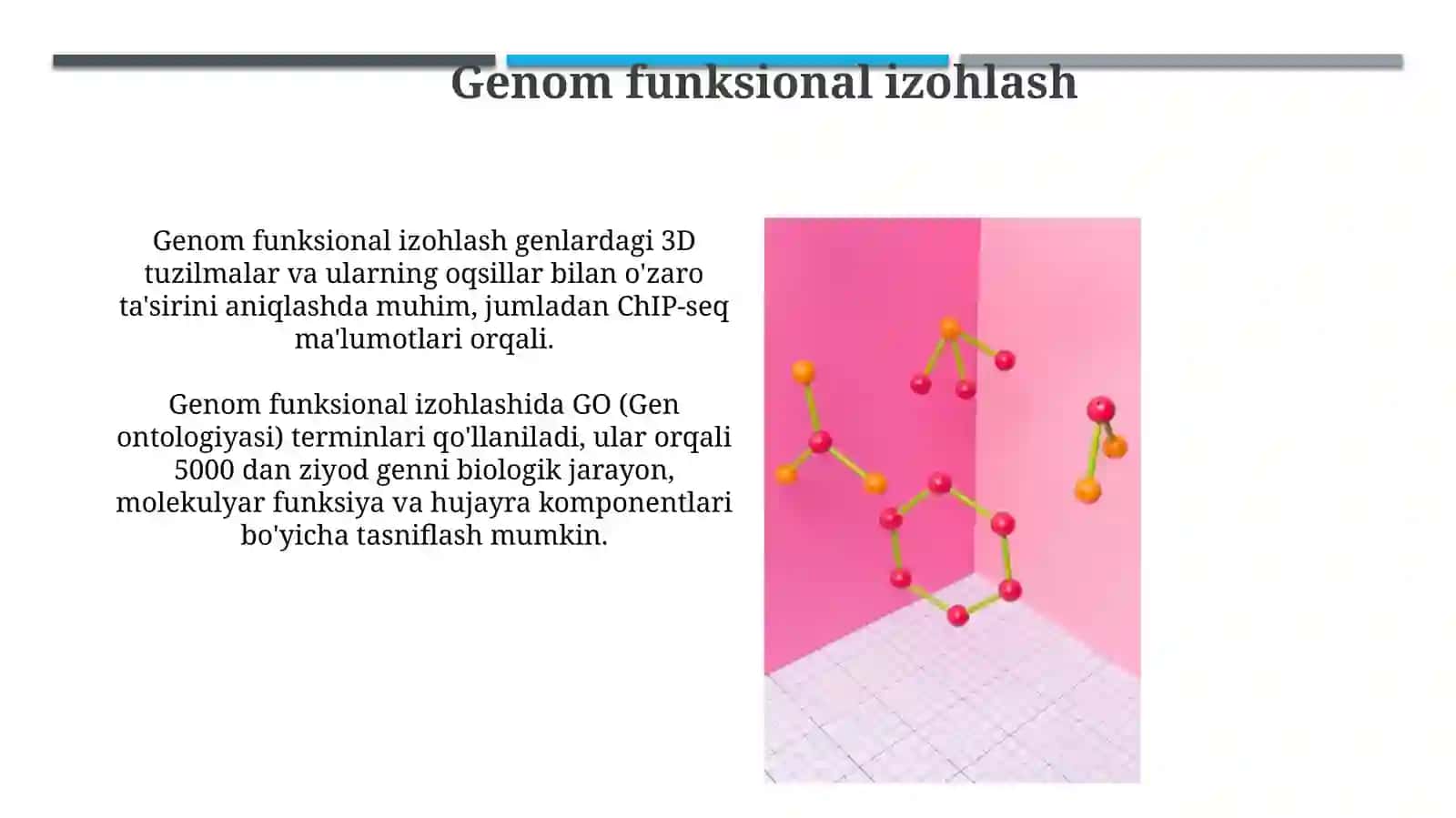 Struktur va funksional genom annotatsiyalari 3