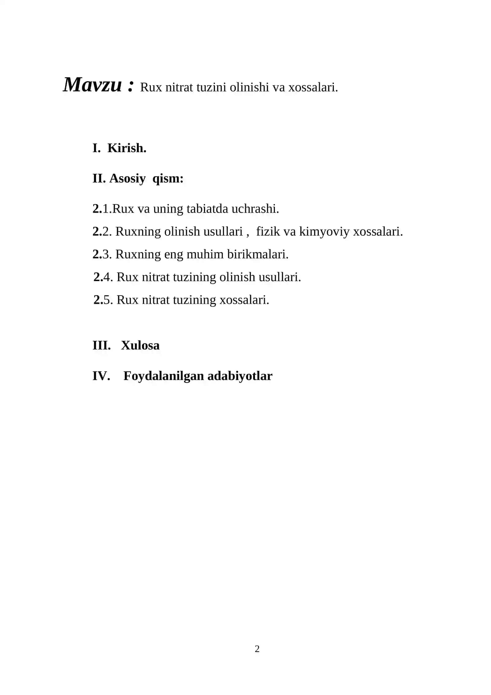 Rux nitrat tuzini olinishi va xossalari 3