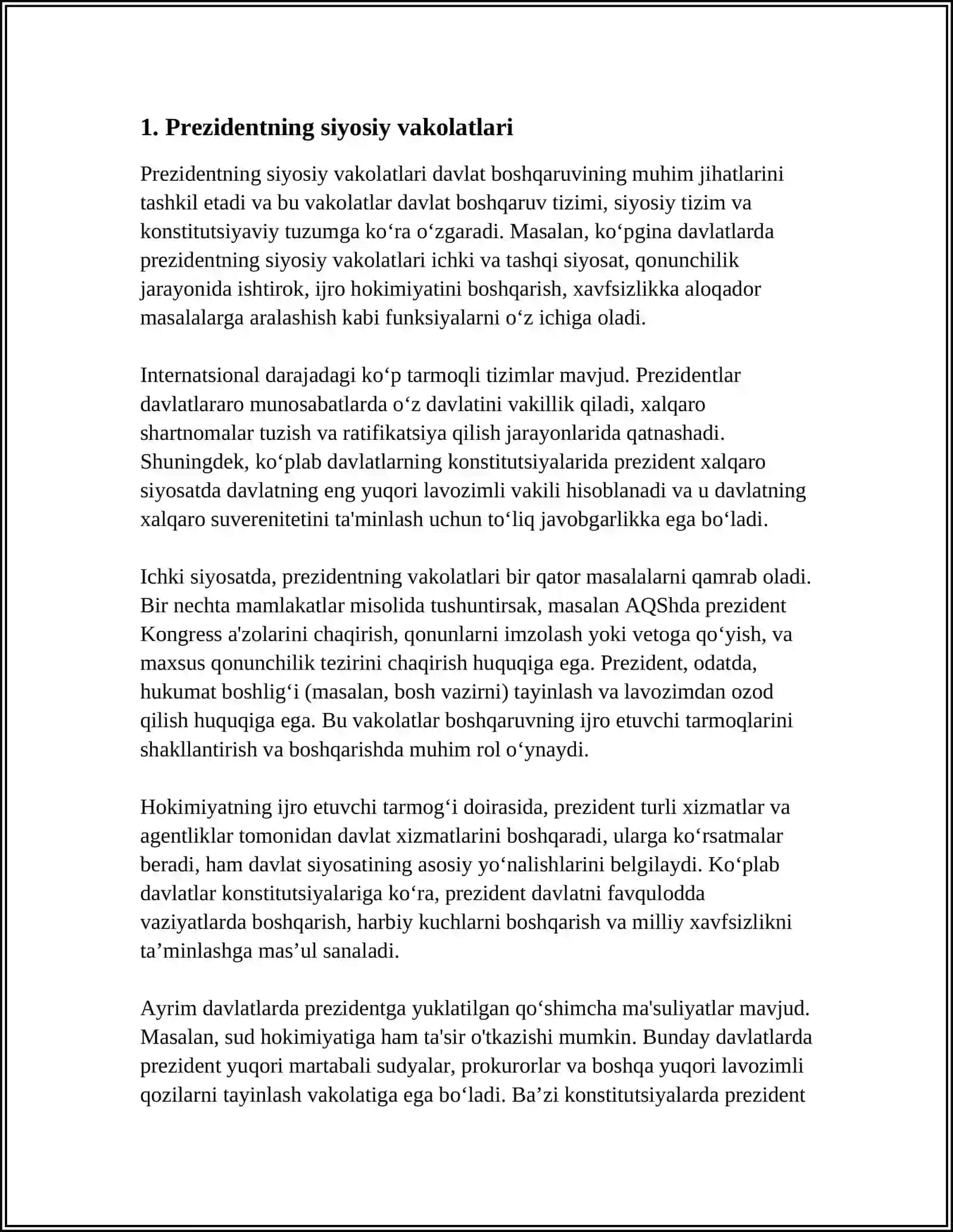 PREZIDENT VAKOLATLARI 3