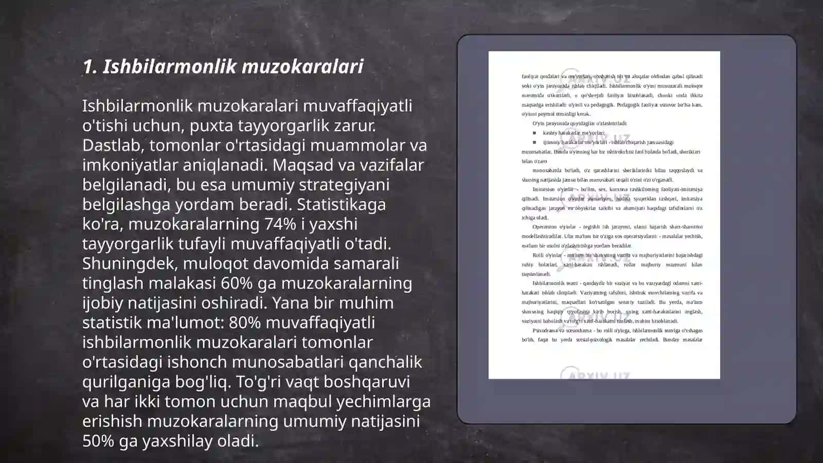 Ishbilarmonlik aloqalari 3