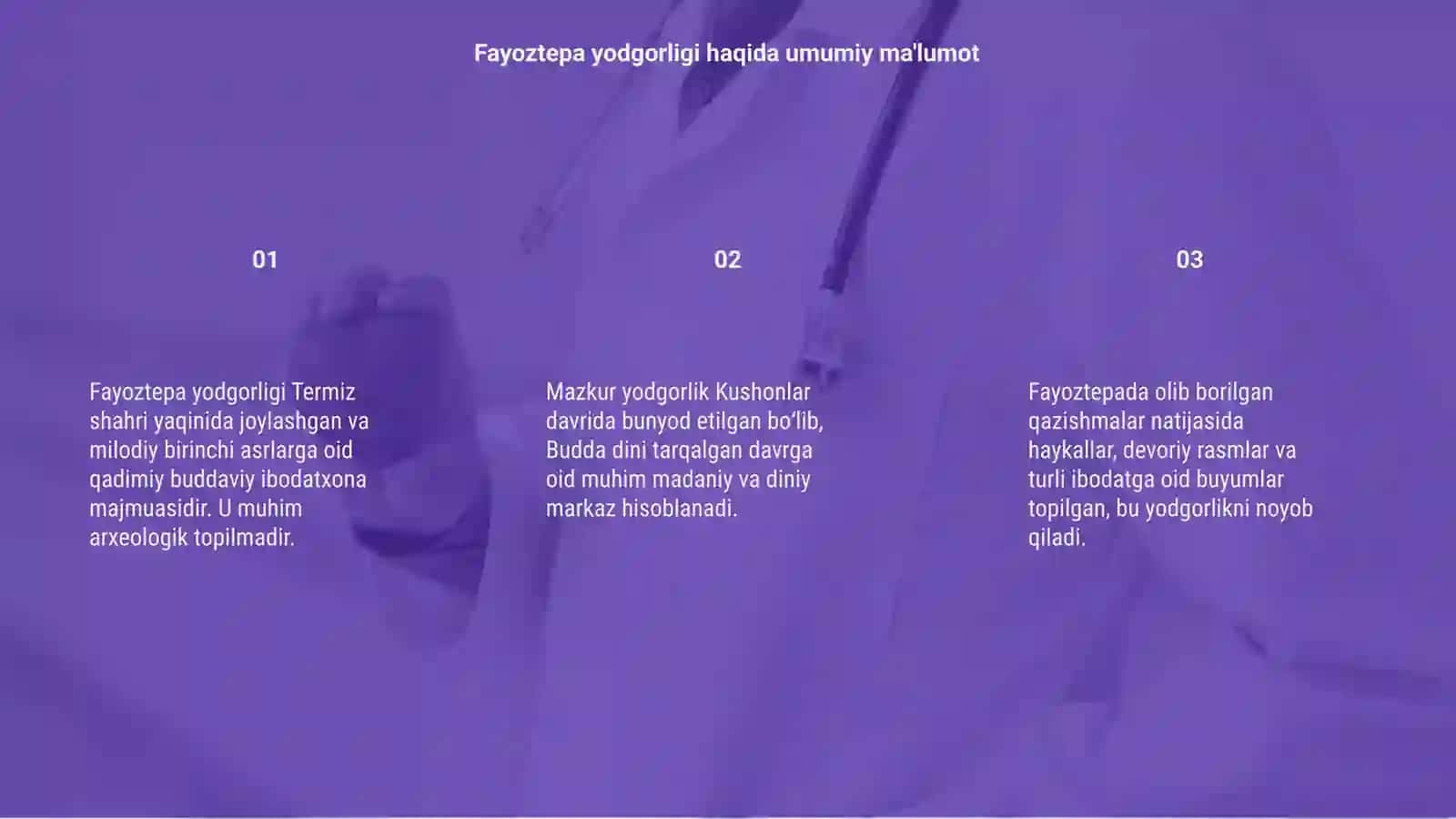 Fayoztepa yodgorligi 3