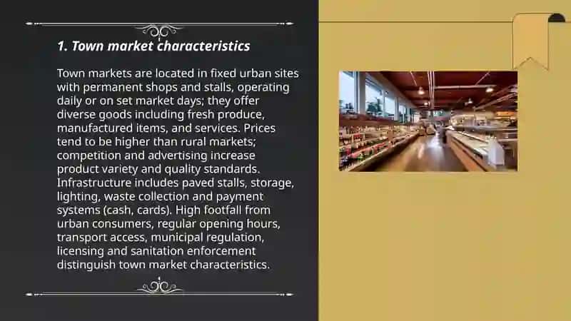 Markets.Town and country 3