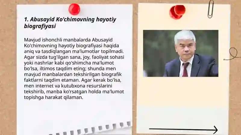 Abusayid Ko'chimov hayoti va ijodi 3