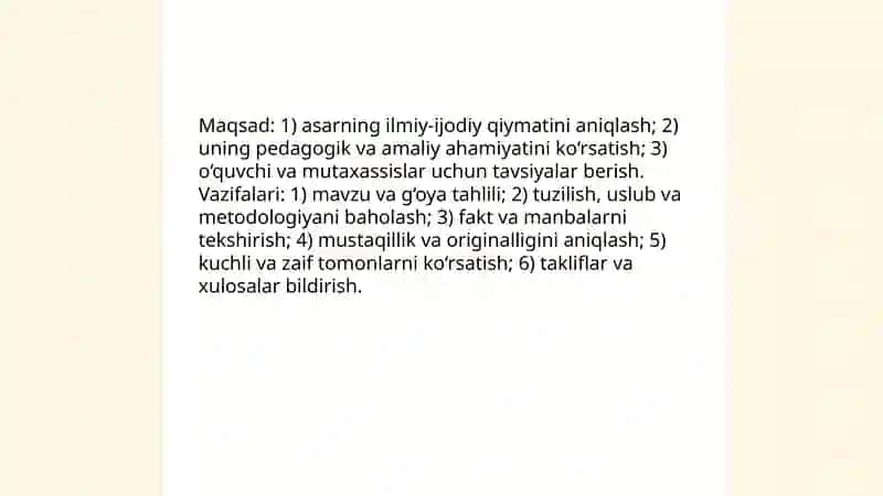 Taqriz tuzulishi 3