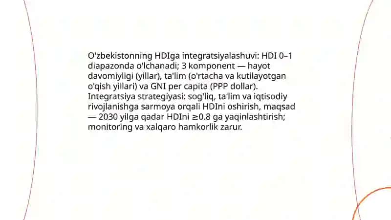 Iqtisodiy va ijtimoiy sohadagi ustuvor xalqaro reytinglar va ularga o'zbekistonning integratsiyalashuvi 3