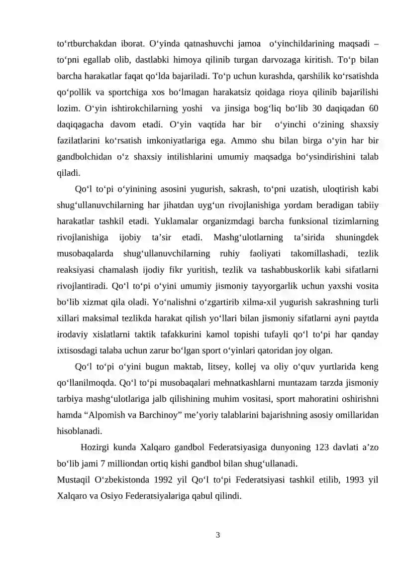 Gandbol o‘yini taktikasi 3