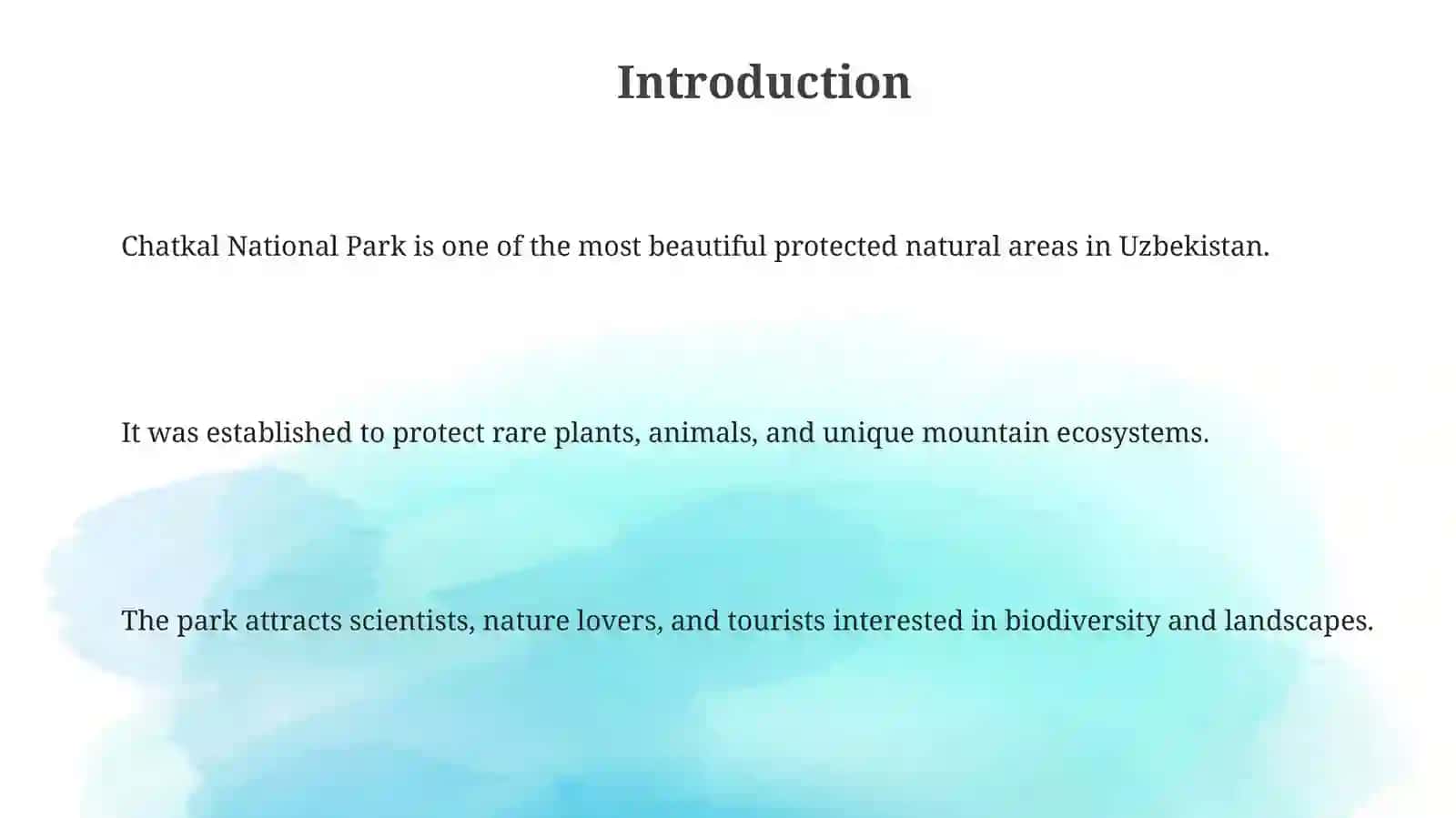 Chatkal National Park 3
