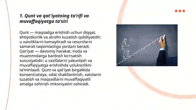 Qunt va Qat'iyat Muvaffaqiyati 3