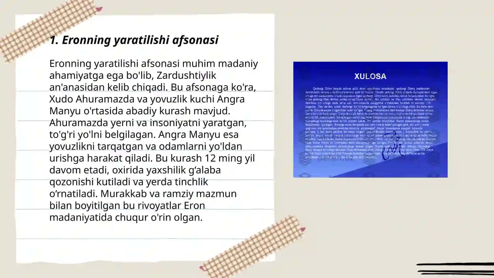 Qadimgi Eron miyfalogiyasi 3