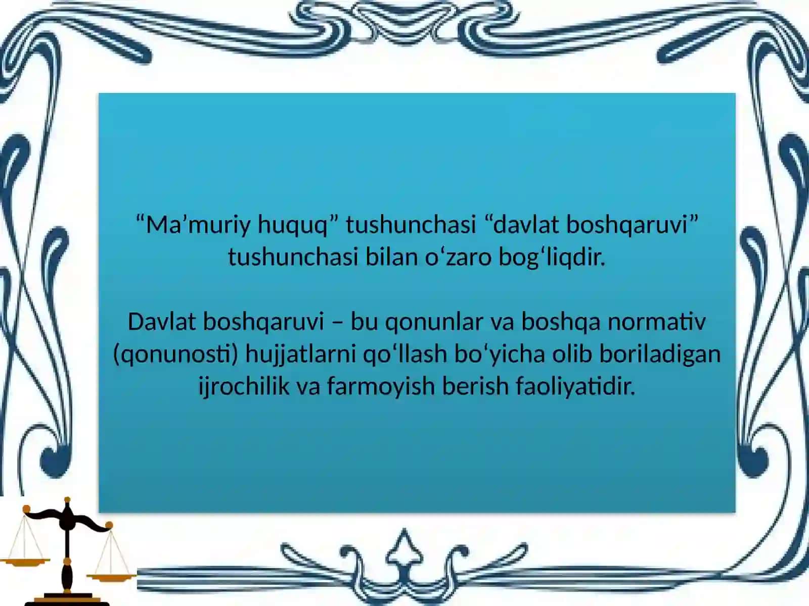 Ma’muriy huquq qarish 3