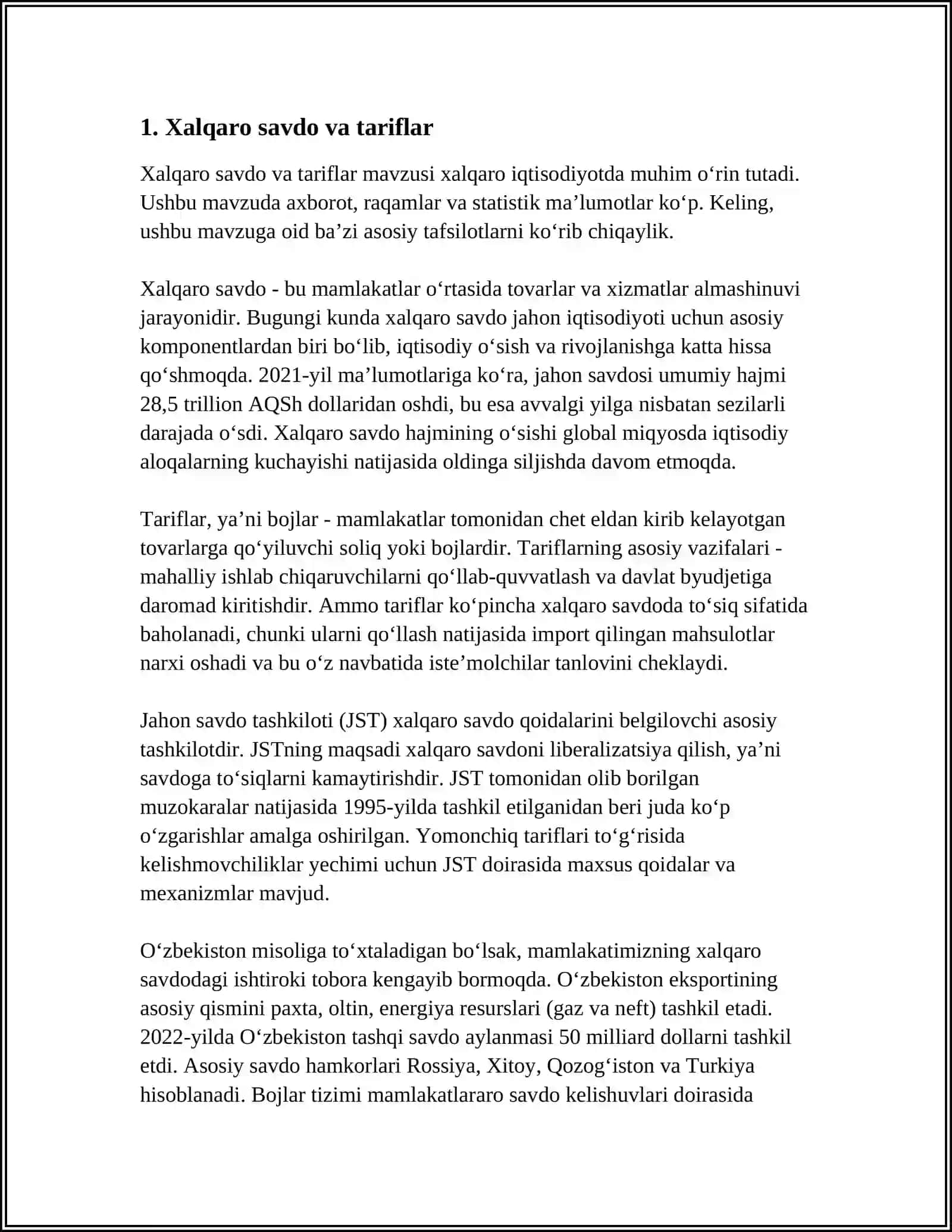 JAHONNING GLOBAL VA IQTISODIY MUOMMOLARI 3