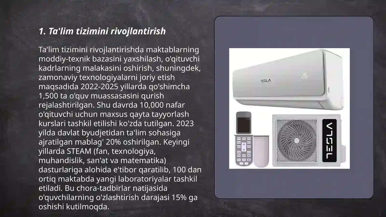 Ta'lim tizimini rivojlantirish 3