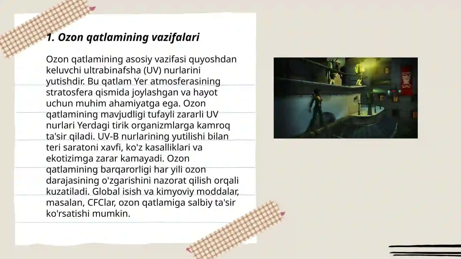 Ozon qatlamini yemirilishi va unga ko'riladigan choralar 3