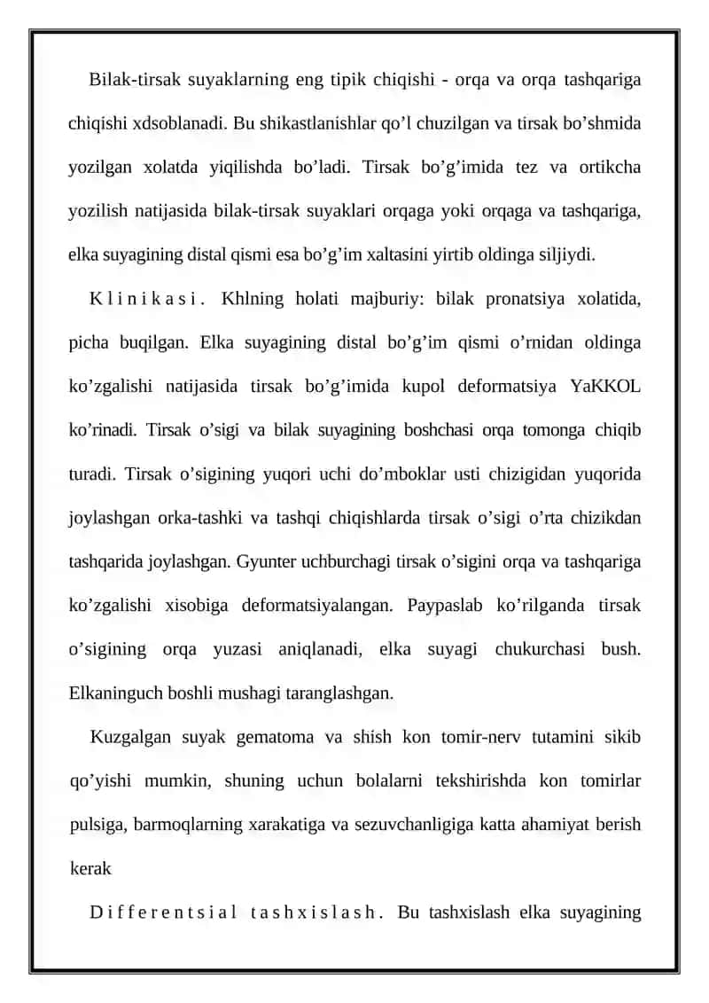 Chikxan suyakni o’rniga solish 3