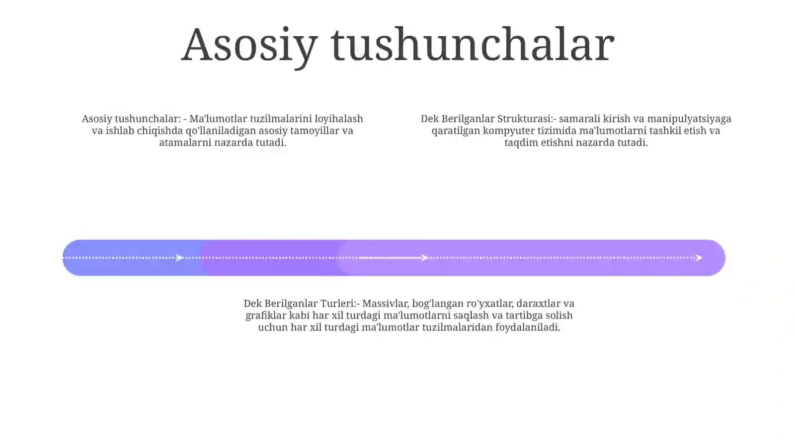 Dek Berilganlar Strukturasi 3