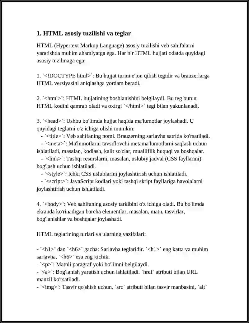 HTML VA CSS ASOSIDA VEB SAHIFA YARATISH 3