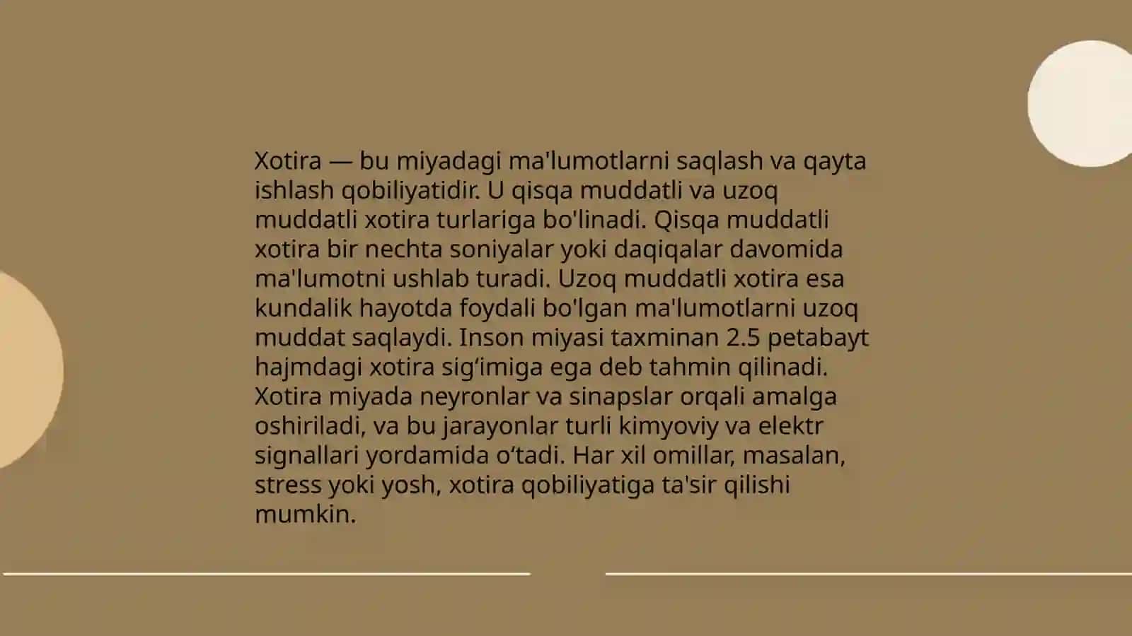 Xotira va uning turlari 3