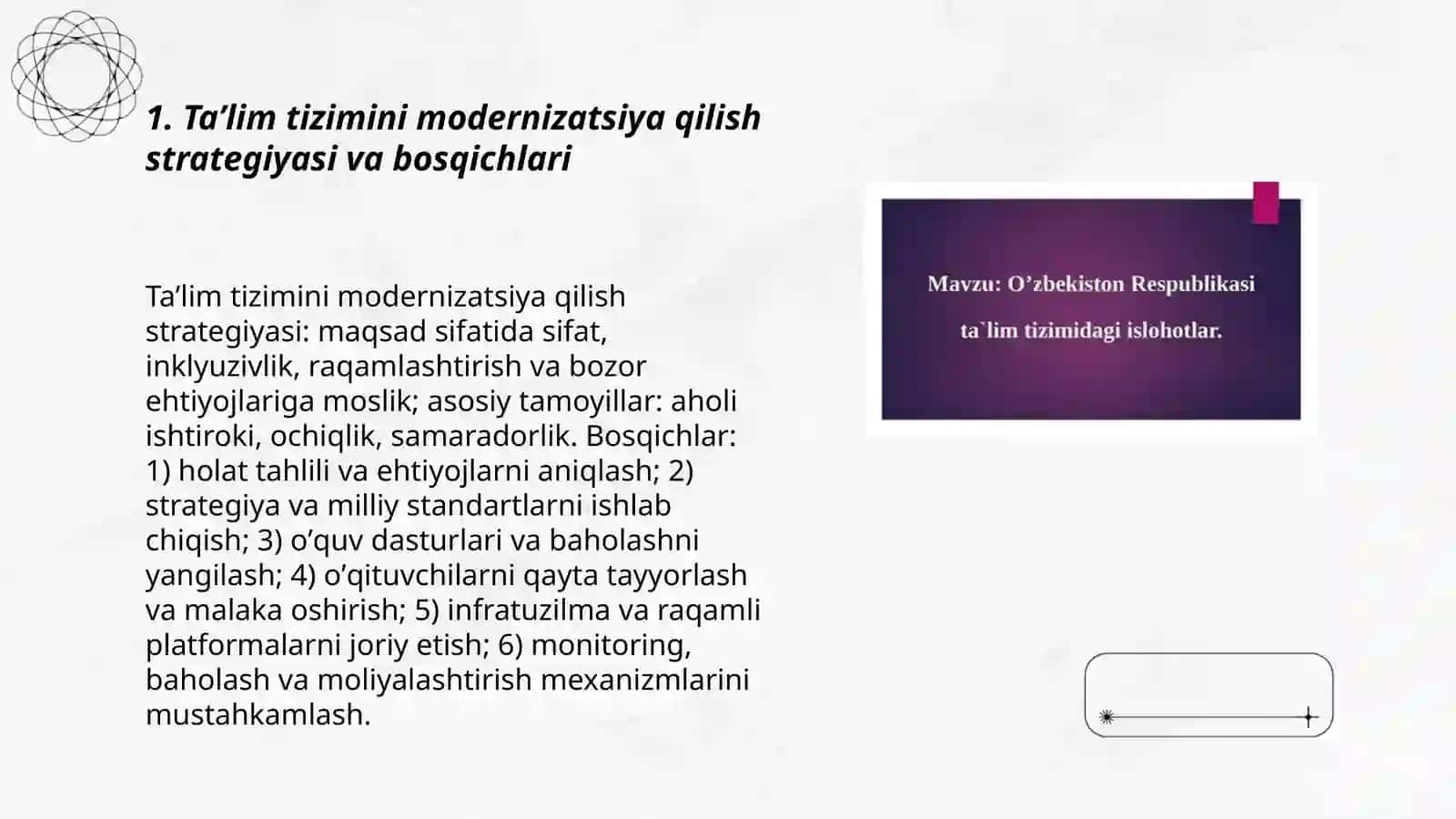 Taʼlim tizimidagi islohotlar 3