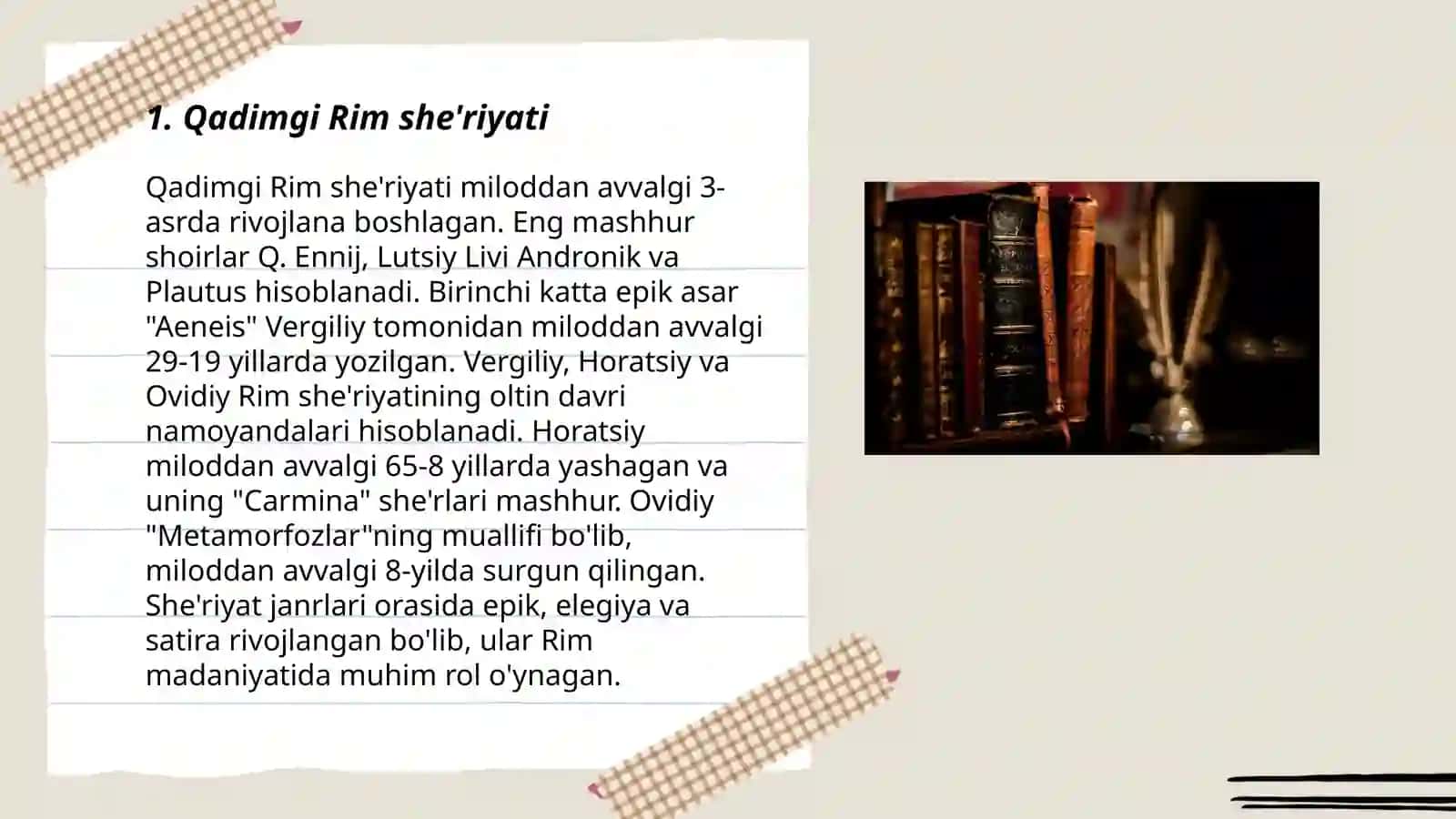 Qadimgi Rim Adabiyoti 3