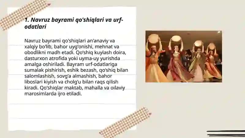 Mavsumiy folklor namunalari. Oilaviy marosim folklori 3