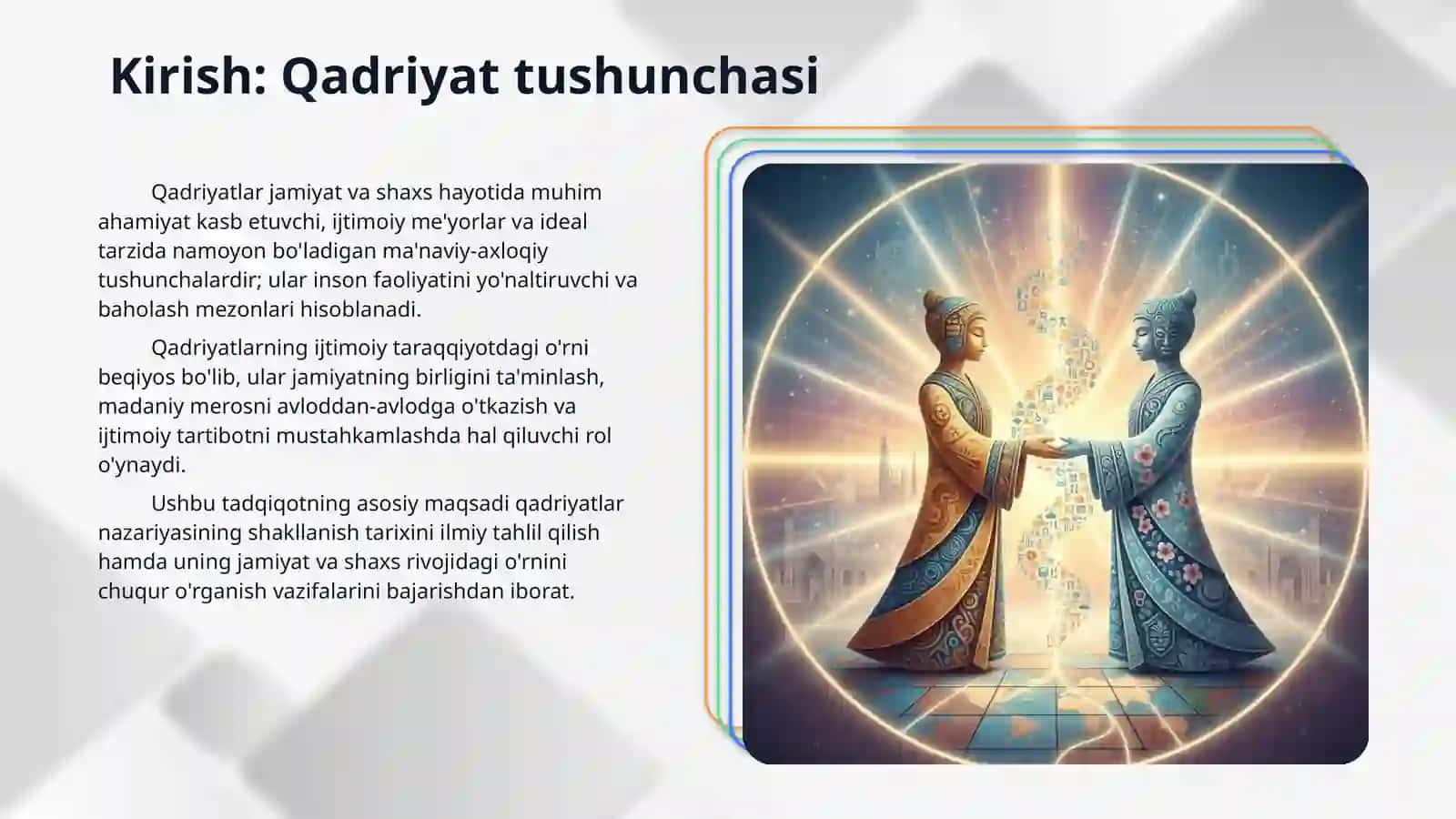 Qadriyat nazariyasining shakllanish tarixi 3