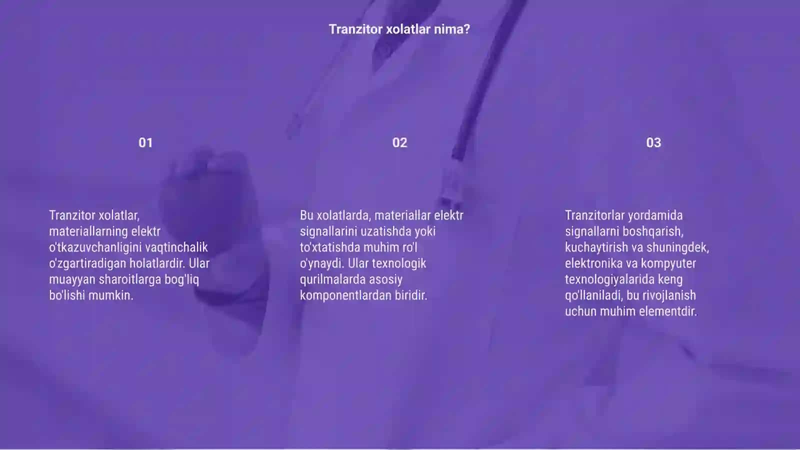 Tranzitor xolatlar 3
