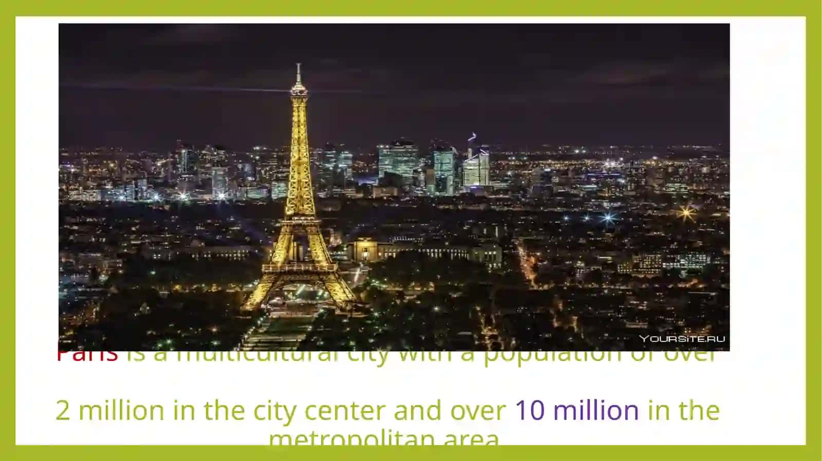 Presentation about Paris 3