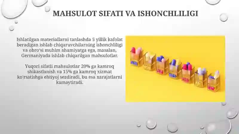 Yuqori Qiymatli Mahsulotlar 3