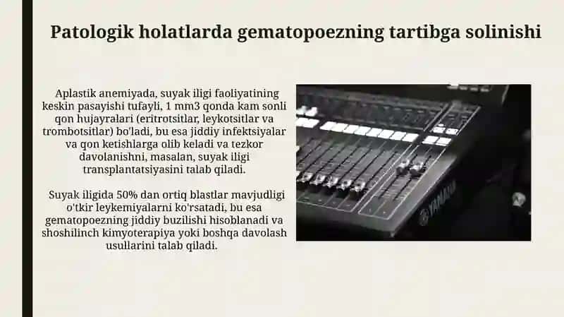 Gematopoez jarayonlarining boshqariluvi 3